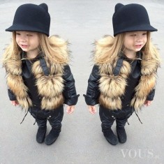 Śliczna młoda blogereczka – moda dla dzieci futro