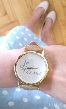 Zegarek OTIEN, Zegarki, które wyrażają miłość z napisem Je T’aime – Kocham Cię –