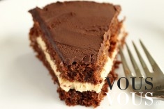 Ciasto czekoladowe z masą, słodkości