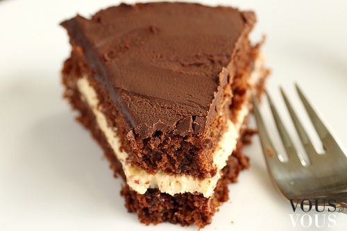 Ciasto czekoladowe z masą, słodkości