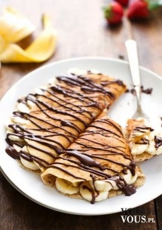 Naleśniki z bananami i czekoladą <3 Wspaniały deser