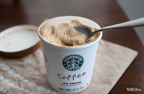 Starbucks- lody o smaku kawy. Kawowe lody- pycha!