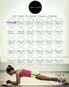 30-dniowe wyzwanie, plank przez 30 dni