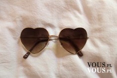 okulary przeciwsłoneczne w kształcie serca
