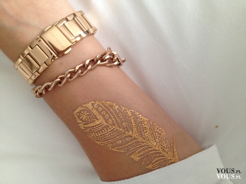 złoty tatuaż, złota biżuteria na dłoń, jak zrobić taki złoty tatuaż