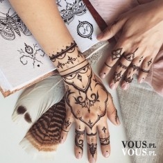 Tatuaże na dłoniach, etno tatuaże, tattoo, znikające tatuaże, henna tatuaż