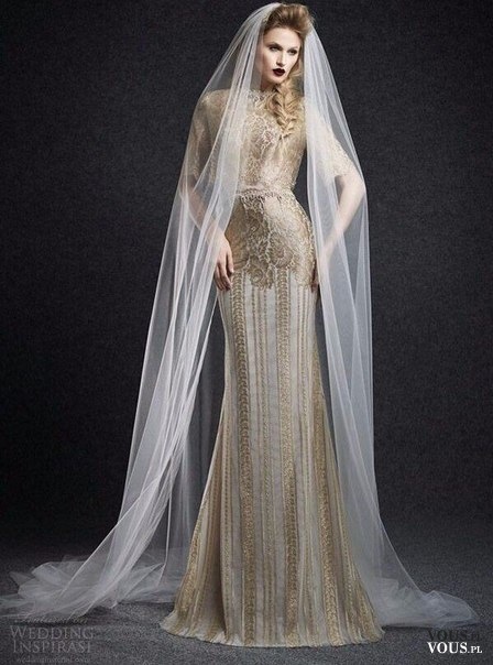 barokowa suknia ślubna