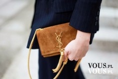 brązowa torebka Yves Saint Laurent