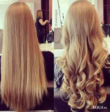 Piękne długie, blond włosy. Przed i po- która wersja bardziej się wam podoba?
