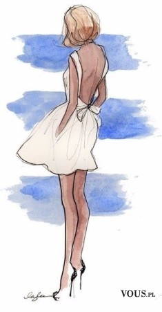 Projekt sukni, biała seksowna sukienka, sukienka z odkrytymi plecami, biała sukienka z kokardą
