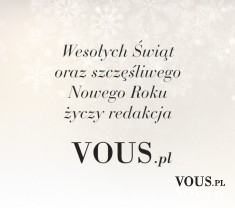 Życzenia Świąteczne od Vous!