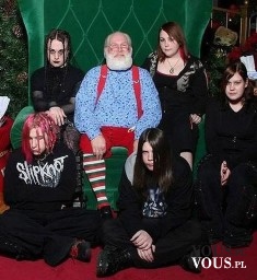 Śmieszne świąteczne zdjęcie, Mikołaj wśród gotów, Santa Claus