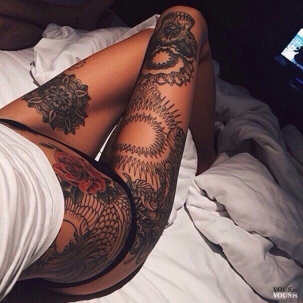 Dziewczyna z tatuażami, tattoo girl, czy pasują dziewczynie duże tatuaże?