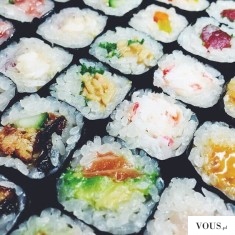 sushi, różne rodzaje