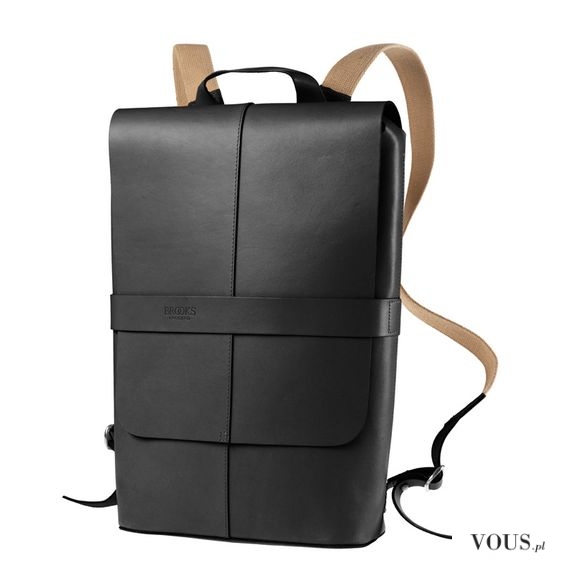 plecak na MacBook’a, designerski plecak z czarnej skóry