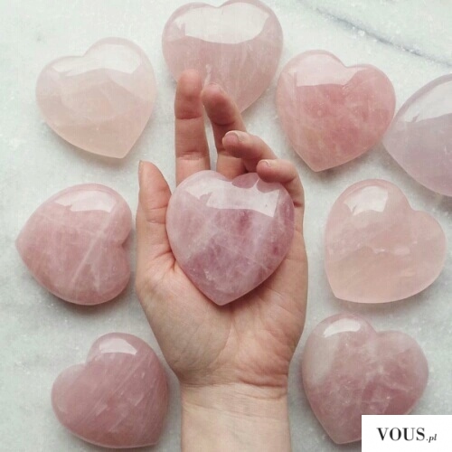 Cudowne kamienie różowe serca