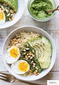 3. Savory Pesto Quinoa Breakfast Bowls: This is the kind of hearty breakfast bowl you need for t ...