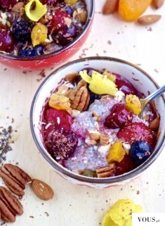 20. Super Chia Bowl: Zesty lemon chia pudding serves as a delicious base for nuts and fresh fruit.