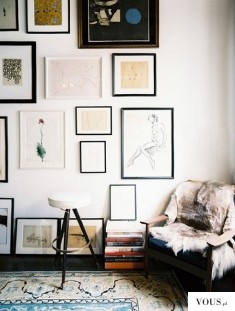 Jak estetycznie rozmieścić dużo obrazów na jednej ścianie?