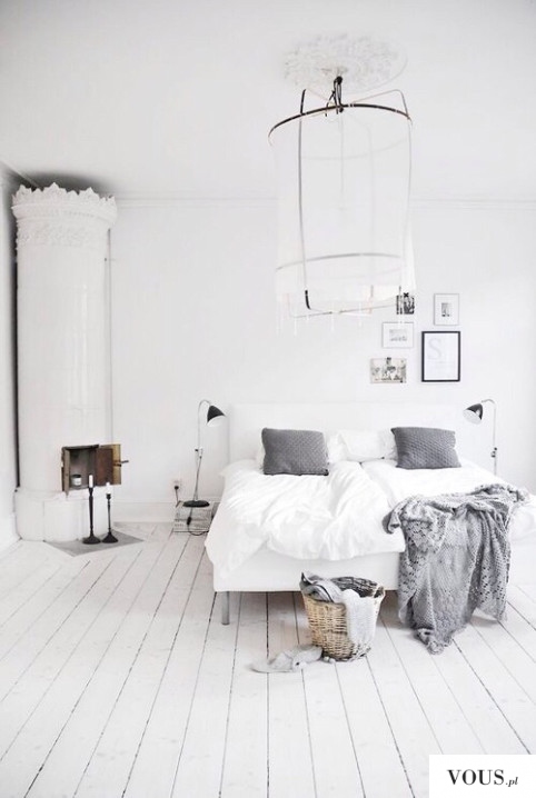 biała sypialnia