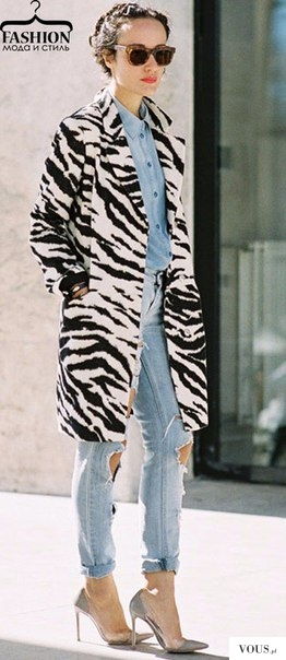 Płaszcz zebra, gdzie kupić płaszcz w zebrę? Afrykański wzrór