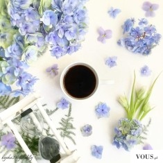 Jak podać ładnie kawe? Propozycja podania kawy. Kawa z kwiatami