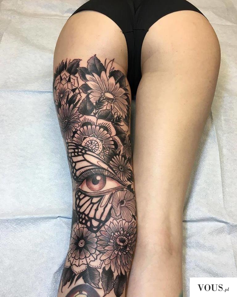 tatuaż na całej nodze, czy warto tatuować nogę? czy tatuaż boli?