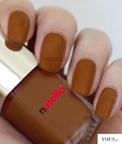 czekoladowy lakier do paznokci Nutella / polish nail