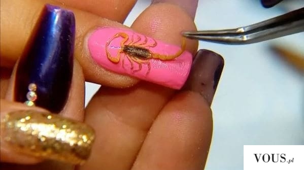 scorpions manicure, skorpiony na paznokciach