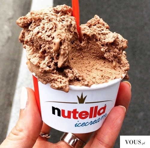 lodowa nutella | lody NUTELLA, ice cream nutella  | nutella ice cream machine