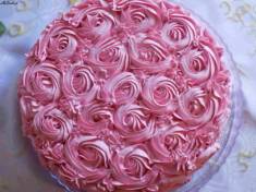 Różowy tort truskawkowy | AleTorcik!