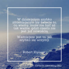 ✩ Robert Kiyosaki cytat o nauce ✩ | Cytaty motywacyjne