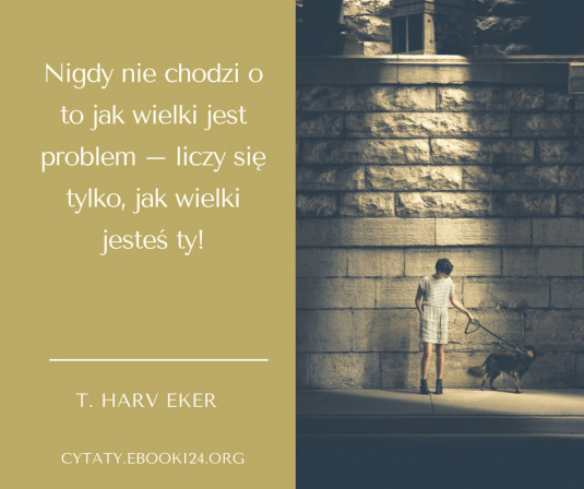 ✩ T. Harv Eker cytat o problemach ✩ | Cytaty motywacyjne