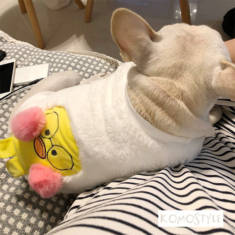 ポンポン付き 犬服スウェット ぬくぬく ドッグウェア 可愛い 犬洋服 韓国人気 パンパント