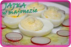Jajka w majonezie – szybka i łatwa przekąska, która ładnie się prezentuje;)

Jajka w majon ...
