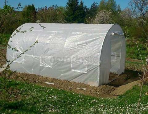Namiot foliowy metalowy 2,5x4m biały Garden Point  –  Ogrodosfera.pl
