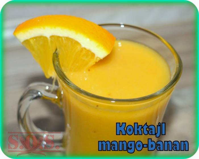 Koktajl z mango i banana | Blog Kulinarny