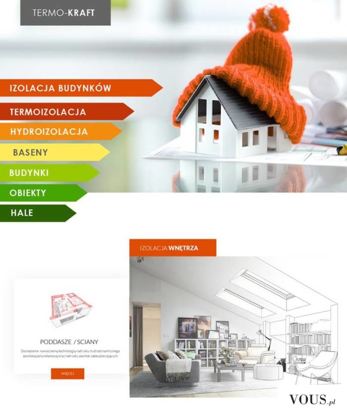 Termo-Kraft strona internetowa – profesjonalne systemy izolacji budynków i pomieszczeń