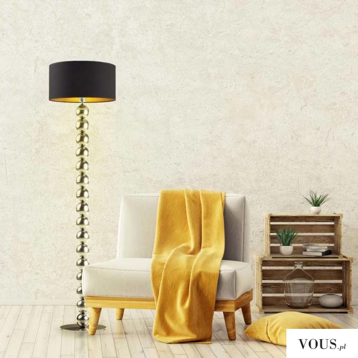 Lampa stojąca GIZA GOLD zachwyca nowoczesnym designem. Walorem tej lampy jest przede wszystkim j ...