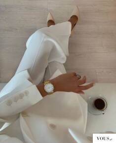 Biały garnitur